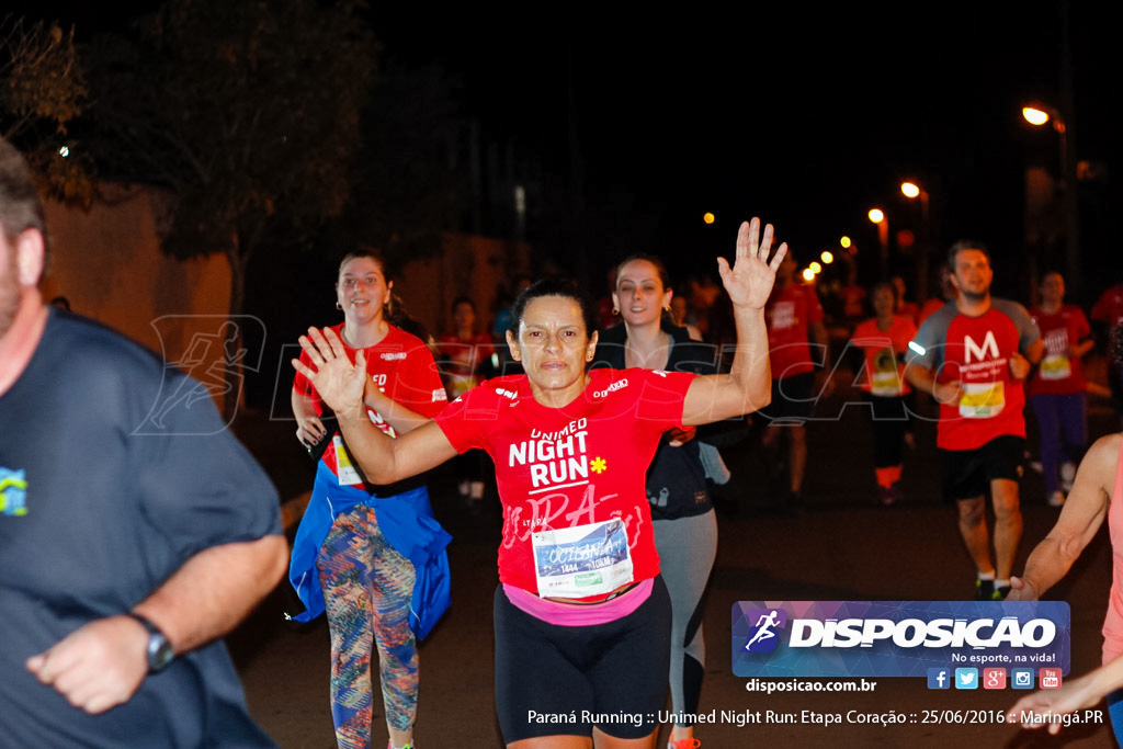 Unimed Night Run: Etapa Coração :: Paraná Running 2016