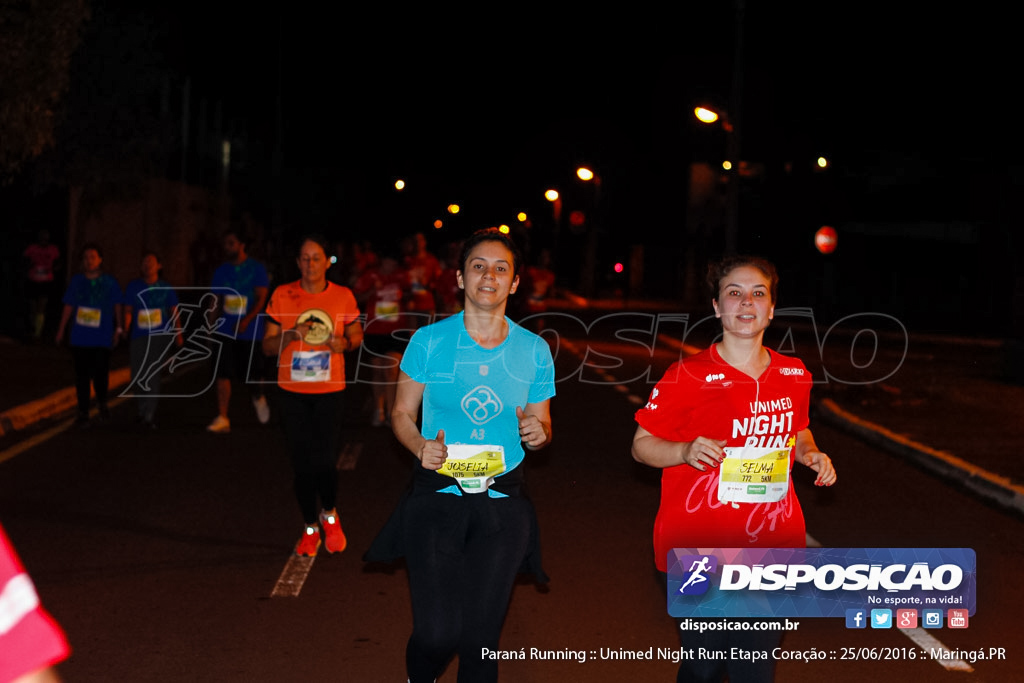 Unimed Night Run: Etapa Coração :: Paraná Running 2016