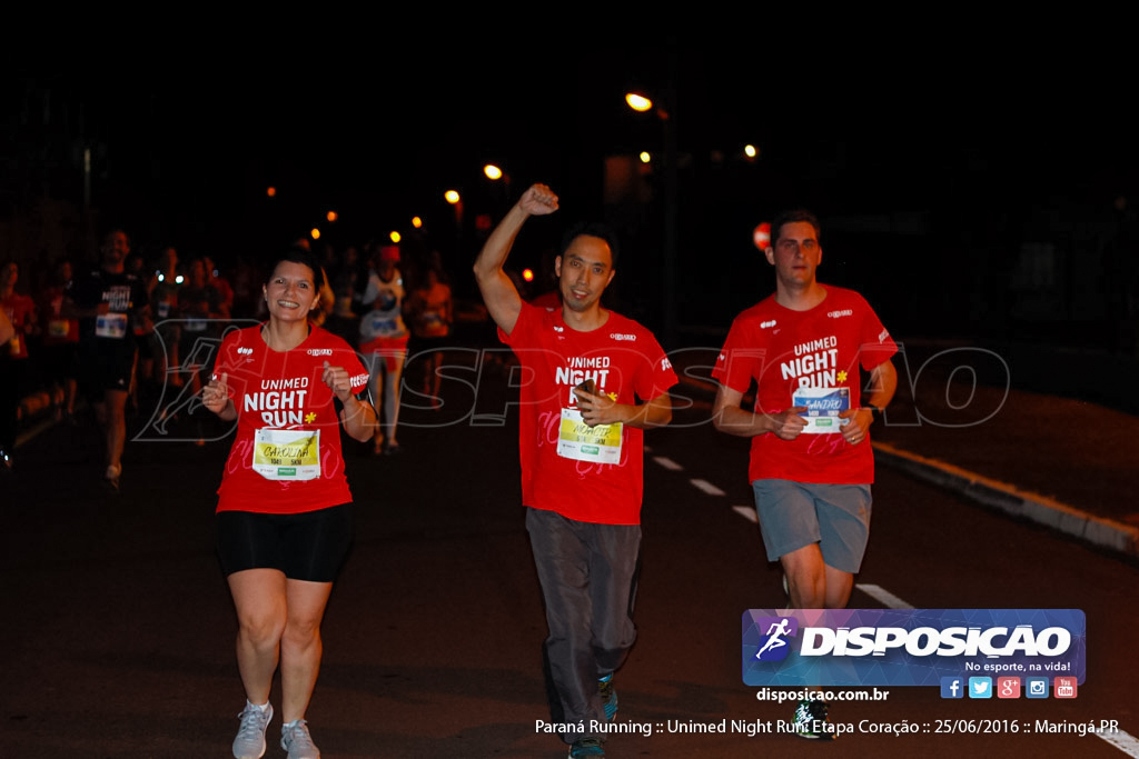 Unimed Night Run: Etapa Coração :: Paraná Running 2016