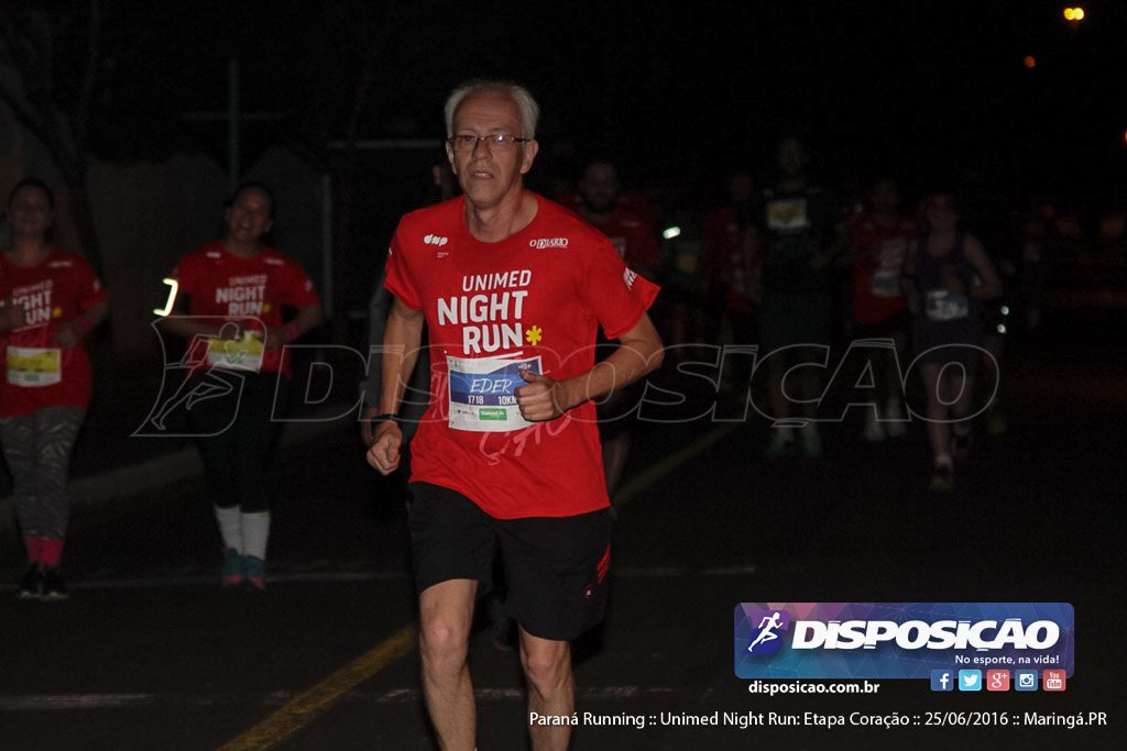 Unimed Night Run: Etapa Coração :: Paraná Running 2016