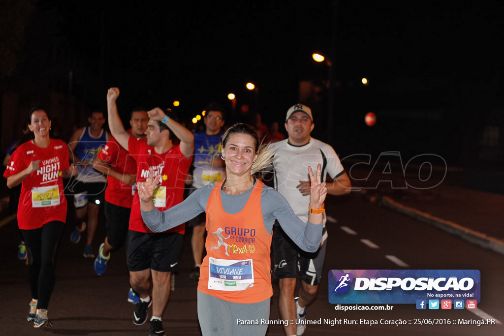 Unimed Night Run: Etapa Coração :: Paraná Running 2016