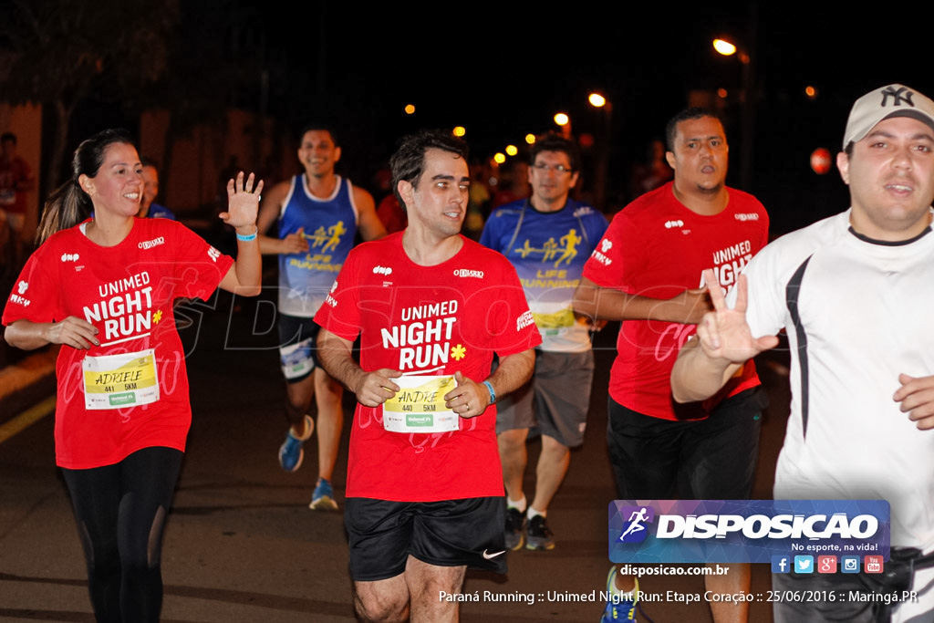 Unimed Night Run: Etapa Coração :: Paraná Running 2016