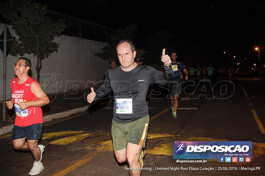 Unimed Night Run: Etapa Coração :: Paraná Running 2016