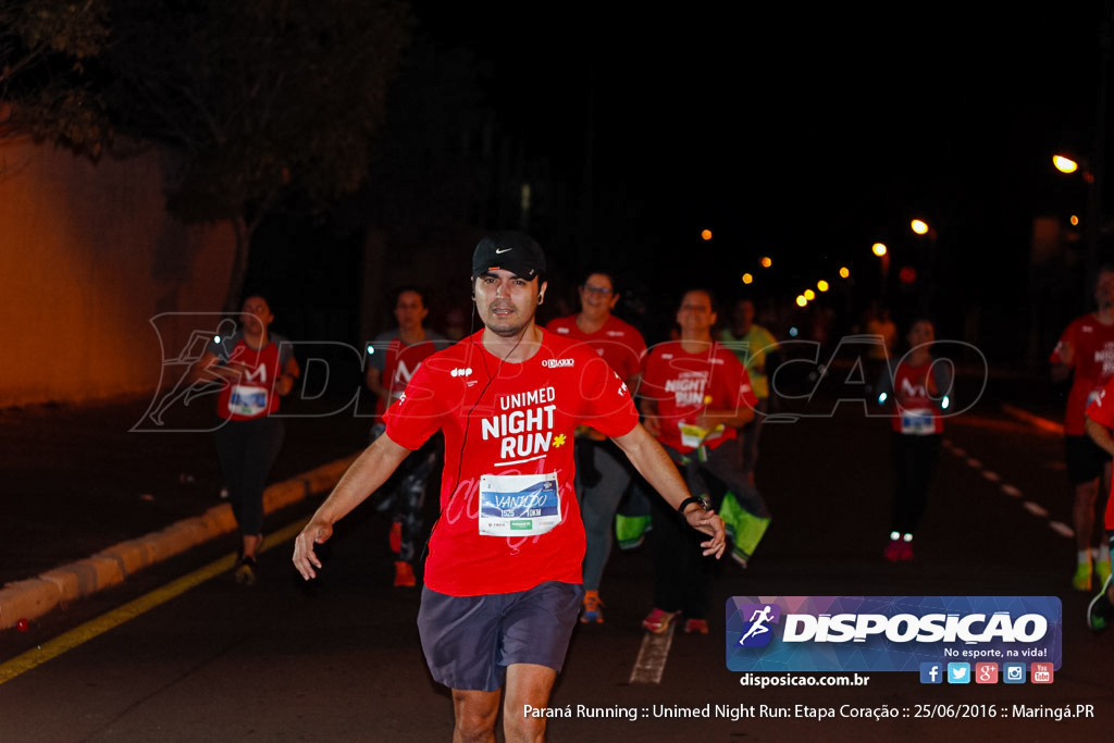 Unimed Night Run: Etapa Coração :: Paraná Running 2016