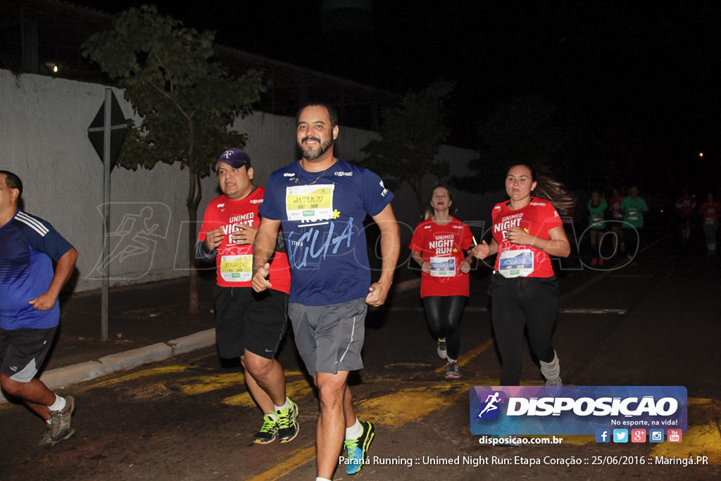 Unimed Night Run: Etapa Coração :: Paraná Running 2016