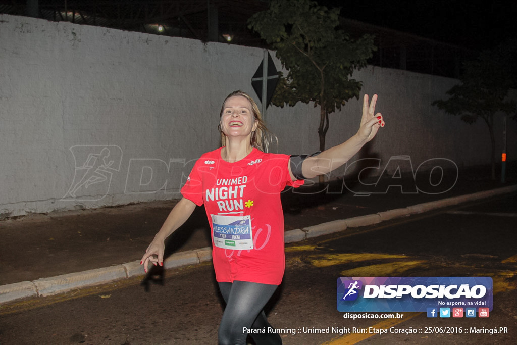 Unimed Night Run: Etapa Coração :: Paraná Running 2016