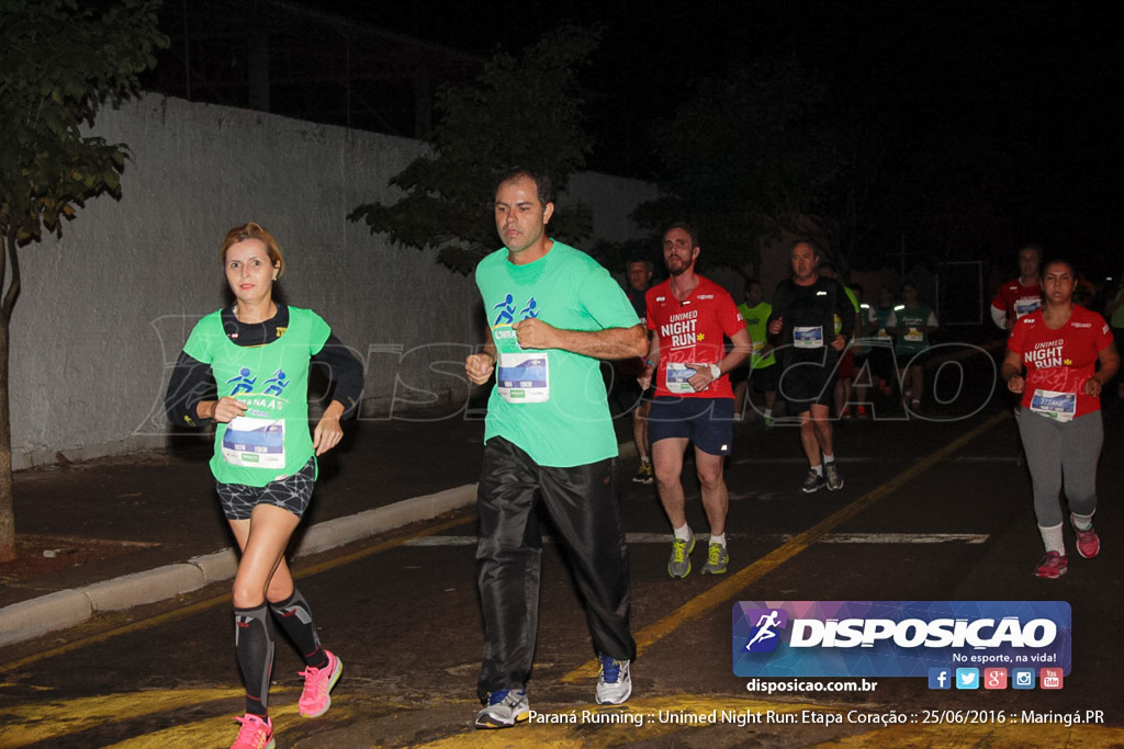 Unimed Night Run: Etapa Coração :: Paraná Running 2016