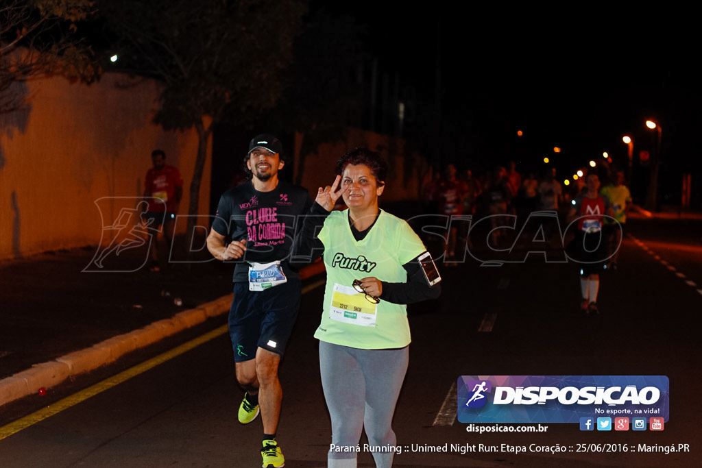 Unimed Night Run: Etapa Coração :: Paraná Running 2016