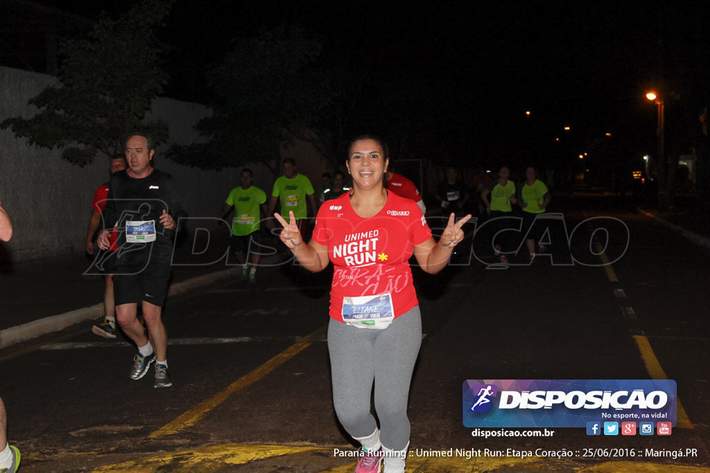 Unimed Night Run: Etapa Coração :: Paraná Running 2016