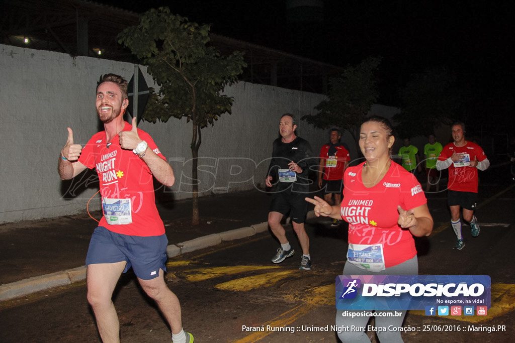 Unimed Night Run: Etapa Coração :: Paraná Running 2016