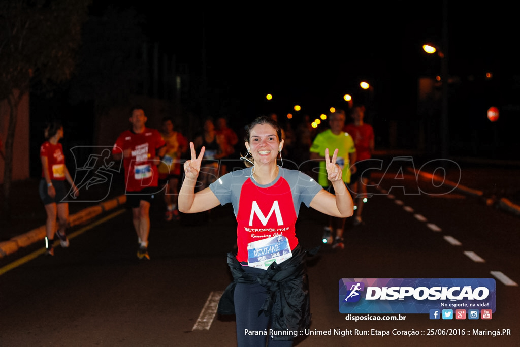 Unimed Night Run: Etapa Coração :: Paraná Running 2016