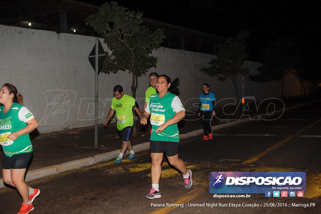 Unimed Night Run: Etapa Coração :: Paraná Running 2016