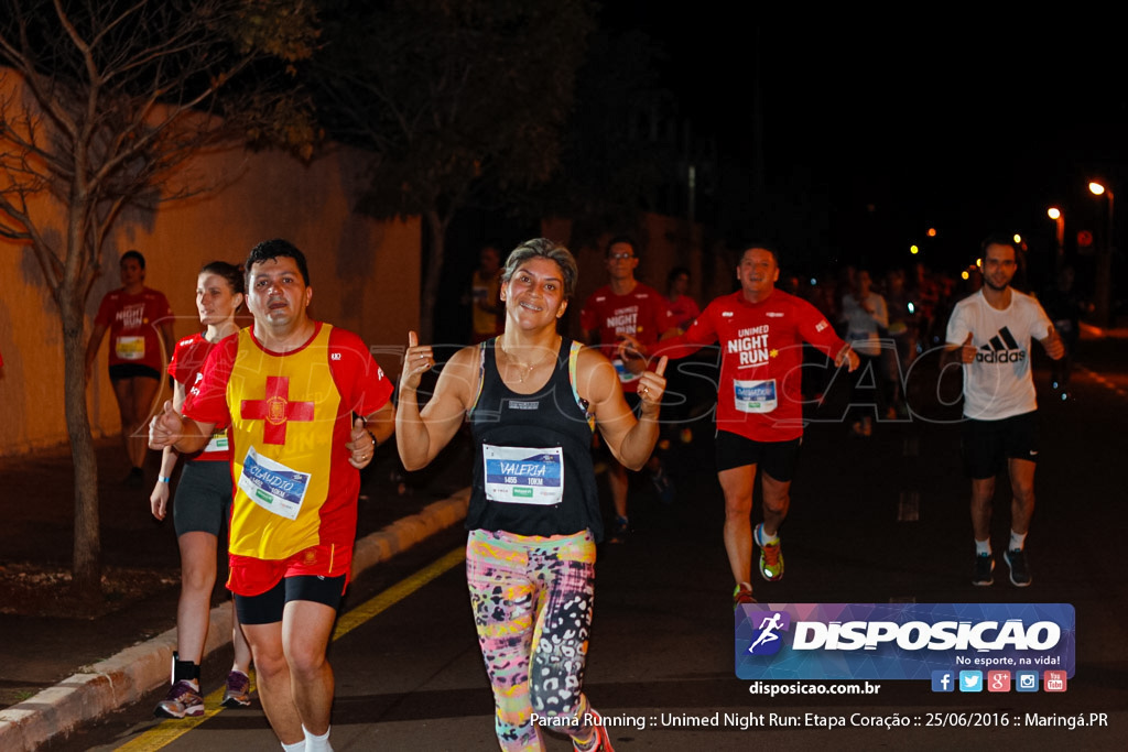 Unimed Night Run: Etapa Coração :: Paraná Running 2016