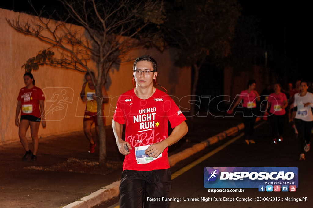 Unimed Night Run: Etapa Coração :: Paraná Running 2016