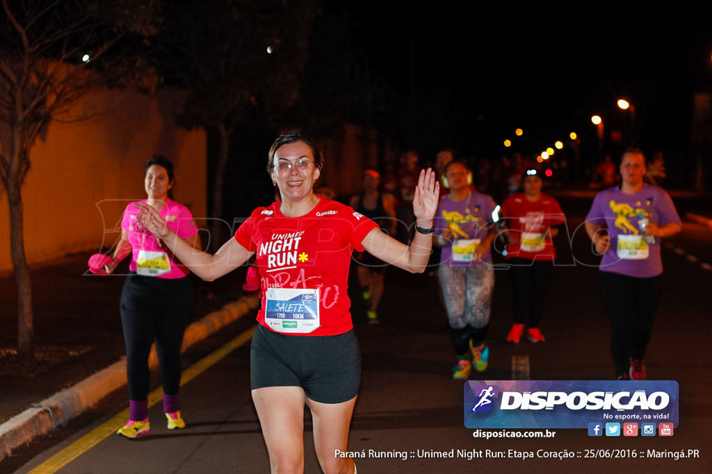 Unimed Night Run: Etapa Coração :: Paraná Running 2016