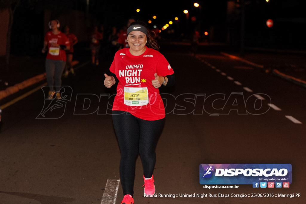 Unimed Night Run: Etapa Coração :: Paraná Running 2016