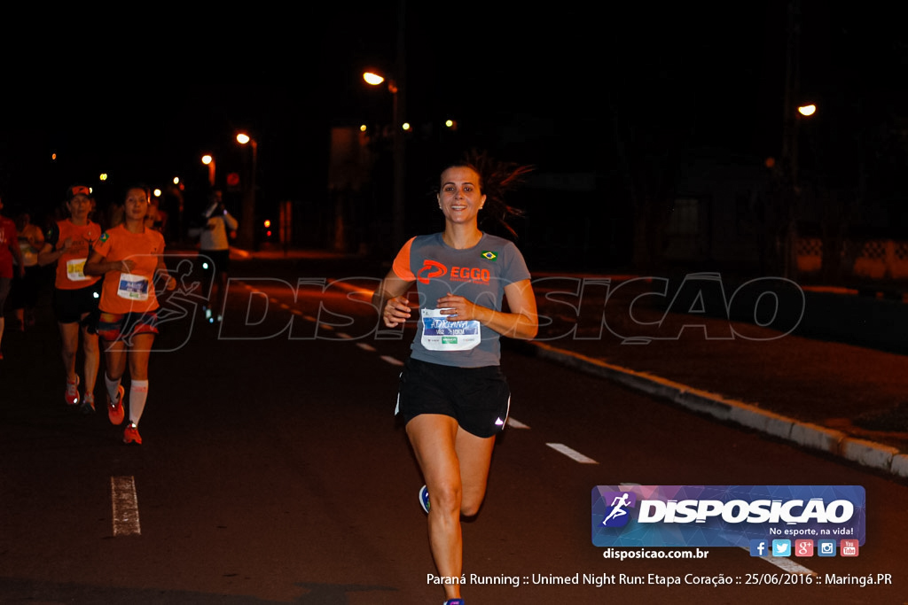 Unimed Night Run: Etapa Coração :: Paraná Running 2016