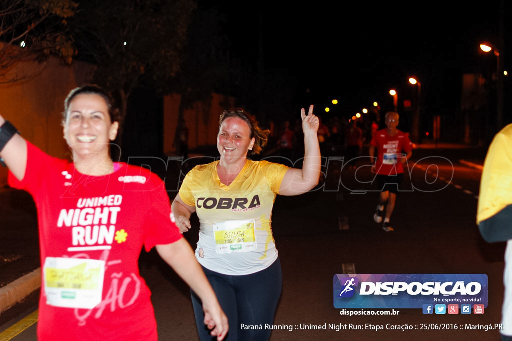 Unimed Night Run: Etapa Coração :: Paraná Running 2016