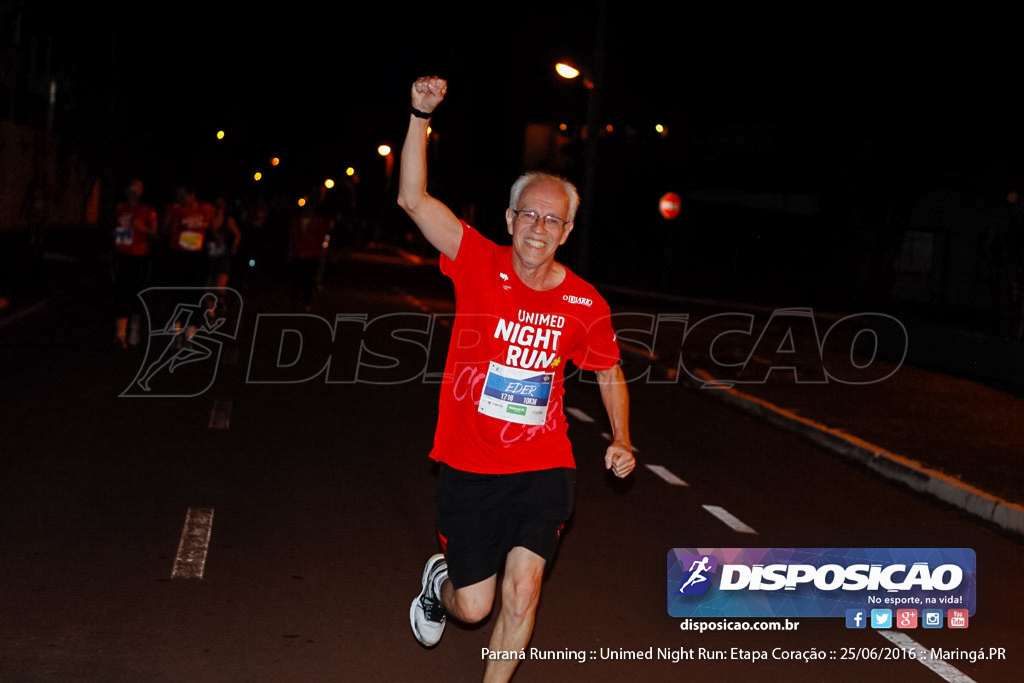 Unimed Night Run: Etapa Coração :: Paraná Running 2016