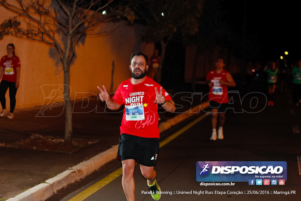 Unimed Night Run: Etapa Coração :: Paraná Running 2016