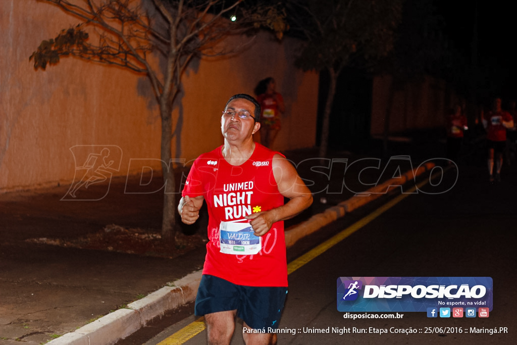 Unimed Night Run: Etapa Coração :: Paraná Running 2016