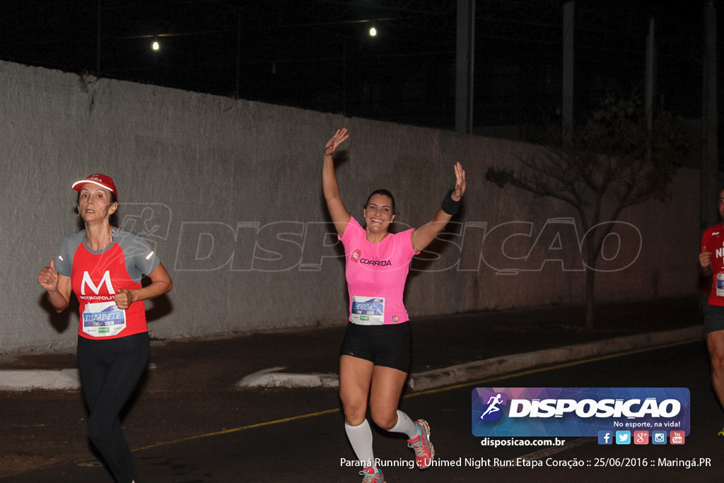 Unimed Night Run: Etapa Coração :: Paraná Running 2016