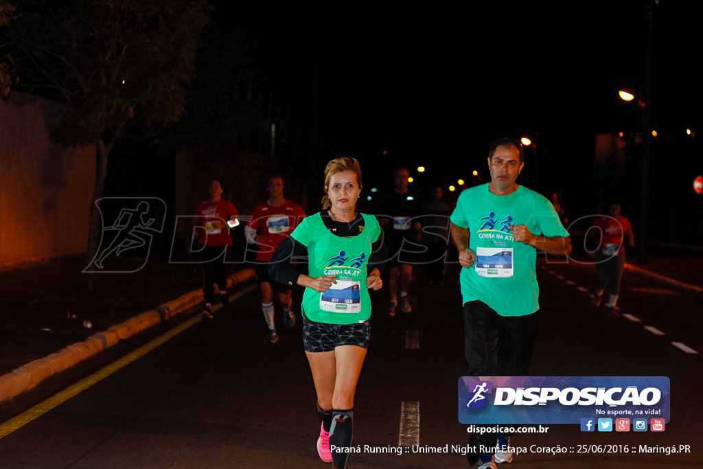 Unimed Night Run: Etapa Coração :: Paraná Running 2016