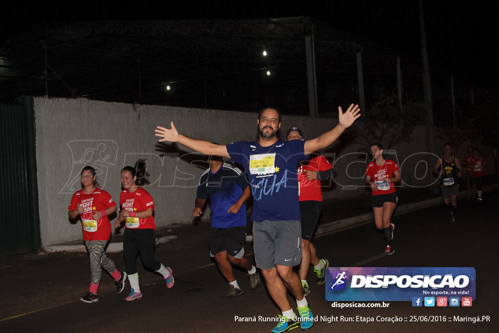 Unimed Night Run: Etapa Coração :: Paraná Running 2016