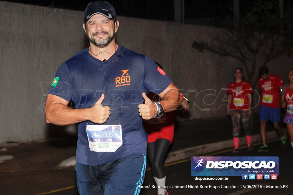 Unimed Night Run: Etapa Coração :: Paraná Running 2016