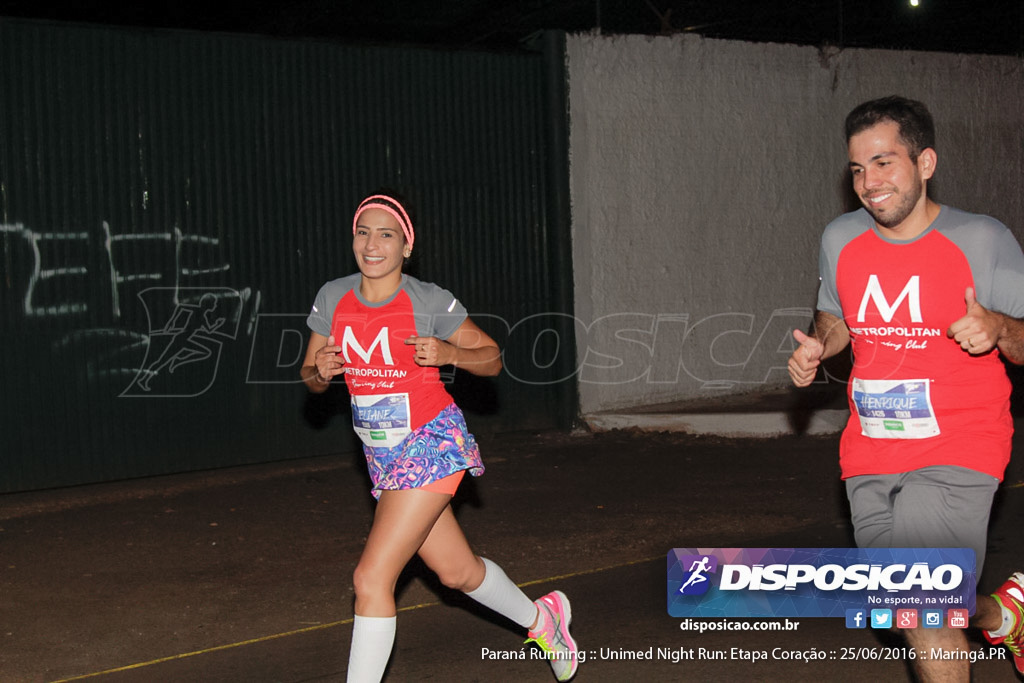 Unimed Night Run: Etapa Coração :: Paraná Running 2016