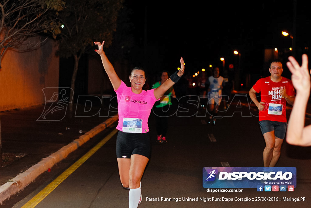 Unimed Night Run: Etapa Coração :: Paraná Running 2016