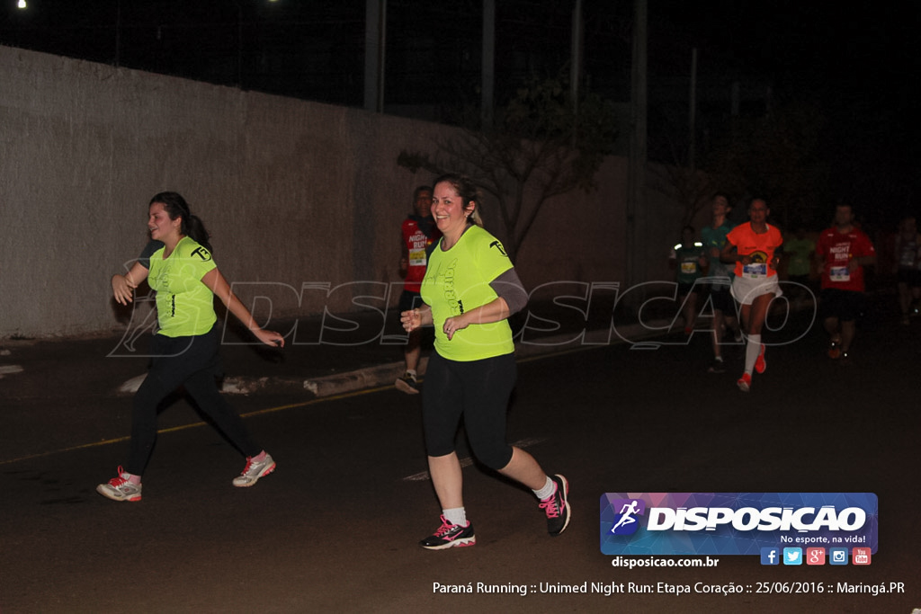 Unimed Night Run: Etapa Coração :: Paraná Running 2016