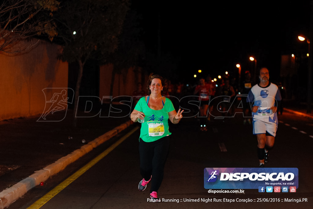 Unimed Night Run: Etapa Coração :: Paraná Running 2016