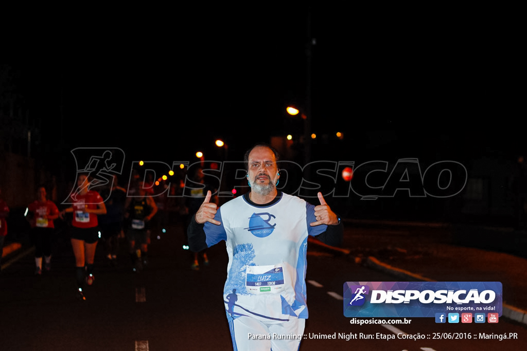 Unimed Night Run: Etapa Coração :: Paraná Running 2016