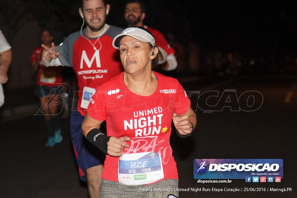 Unimed Night Run: Etapa Coração :: Paraná Running 2016