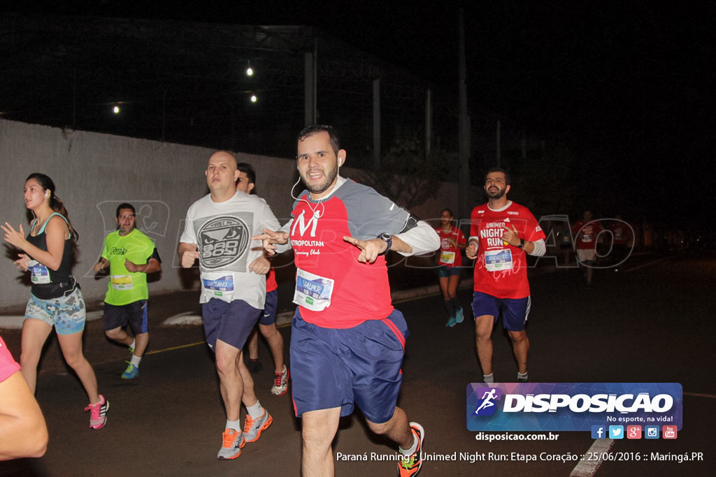 Unimed Night Run: Etapa Coração :: Paraná Running 2016