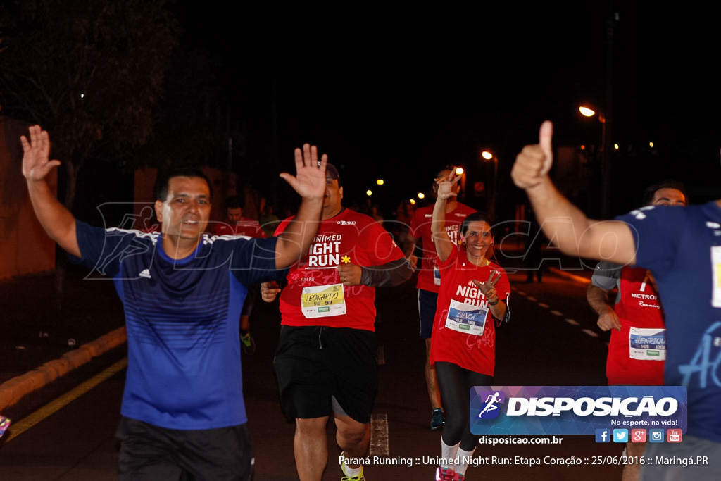 Unimed Night Run: Etapa Coração :: Paraná Running 2016