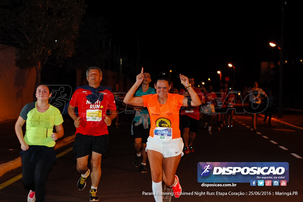 Unimed Night Run: Etapa Coração :: Paraná Running 2016