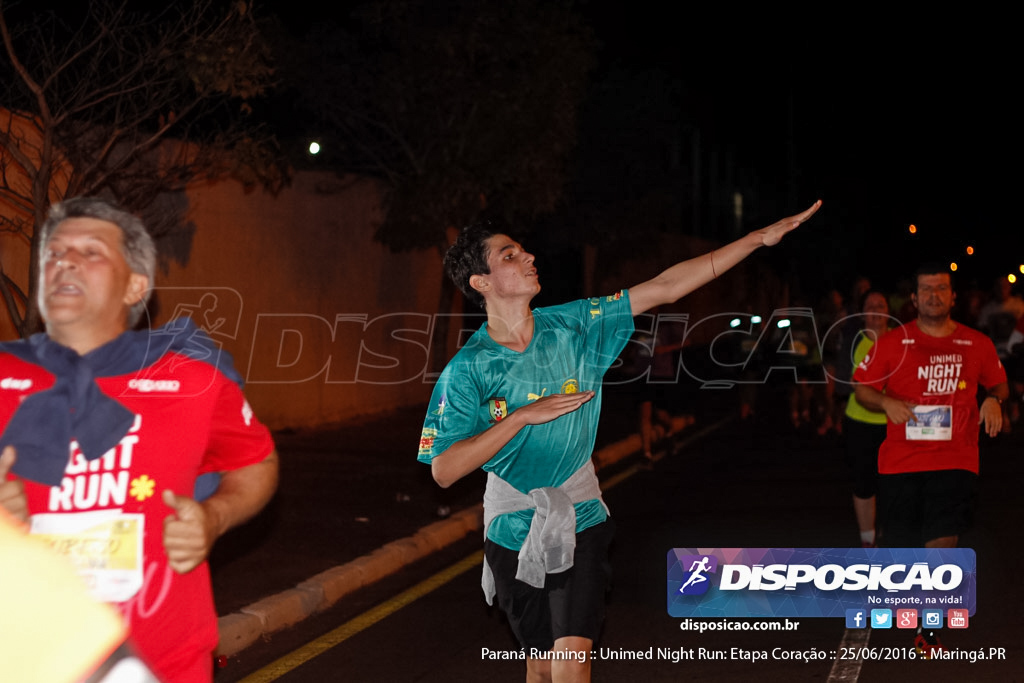 Unimed Night Run: Etapa Coração :: Paraná Running 2016