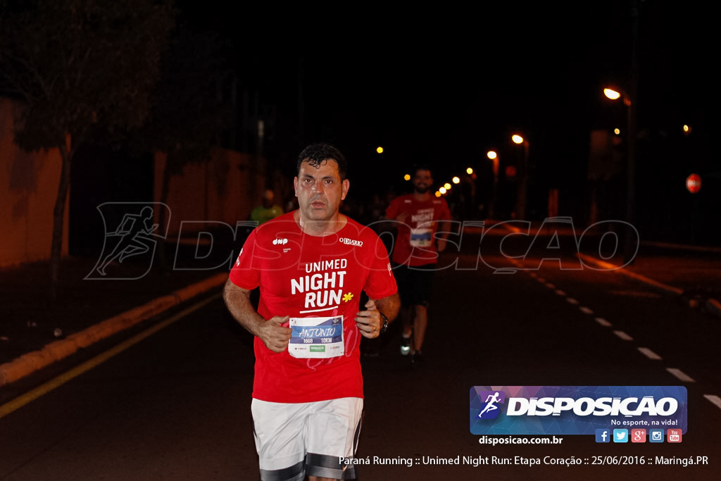 Unimed Night Run: Etapa Coração :: Paraná Running 2016