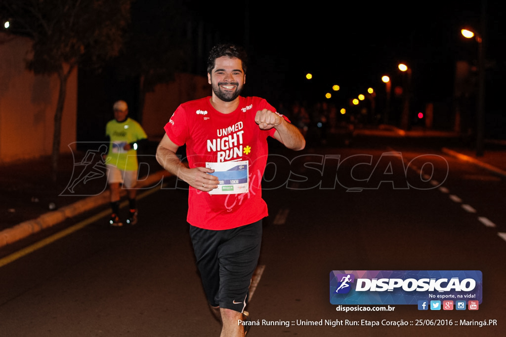 Unimed Night Run: Etapa Coração :: Paraná Running 2016