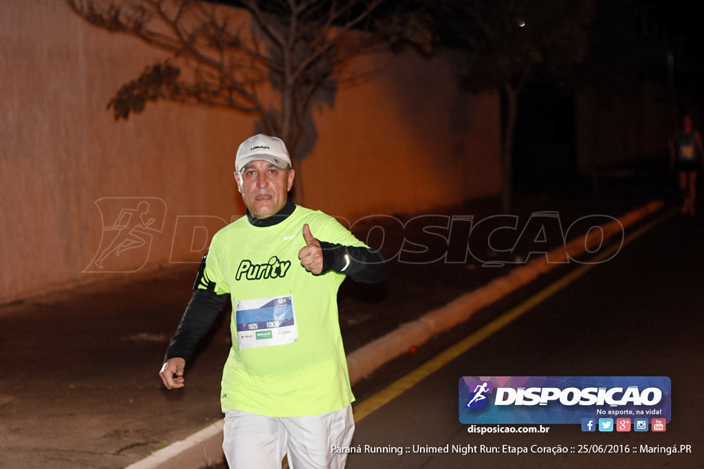 Unimed Night Run: Etapa Coração :: Paraná Running 2016