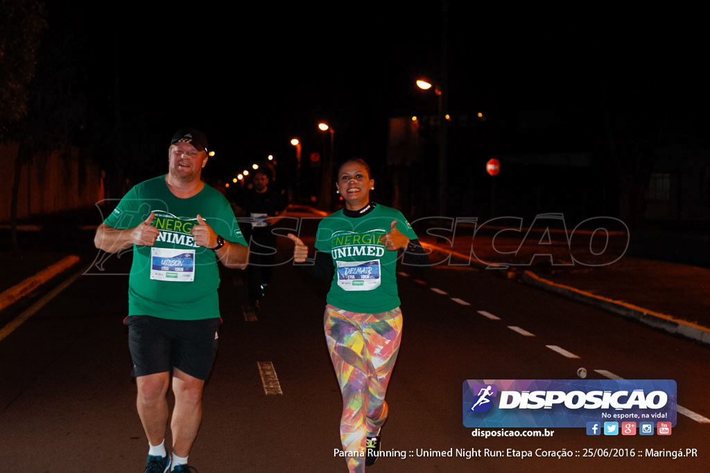 Unimed Night Run: Etapa Coração :: Paraná Running 2016