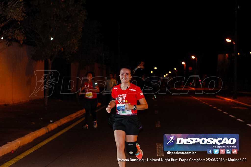 Unimed Night Run: Etapa Coração :: Paraná Running 2016