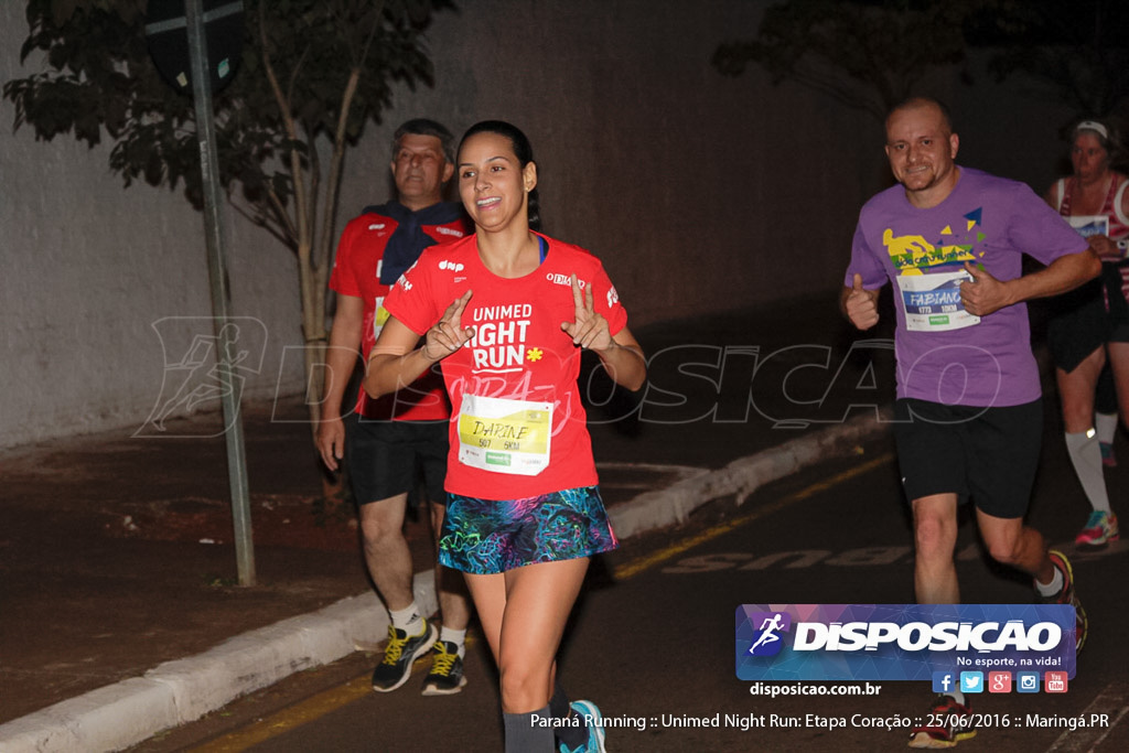 Unimed Night Run: Etapa Coração :: Paraná Running 2016