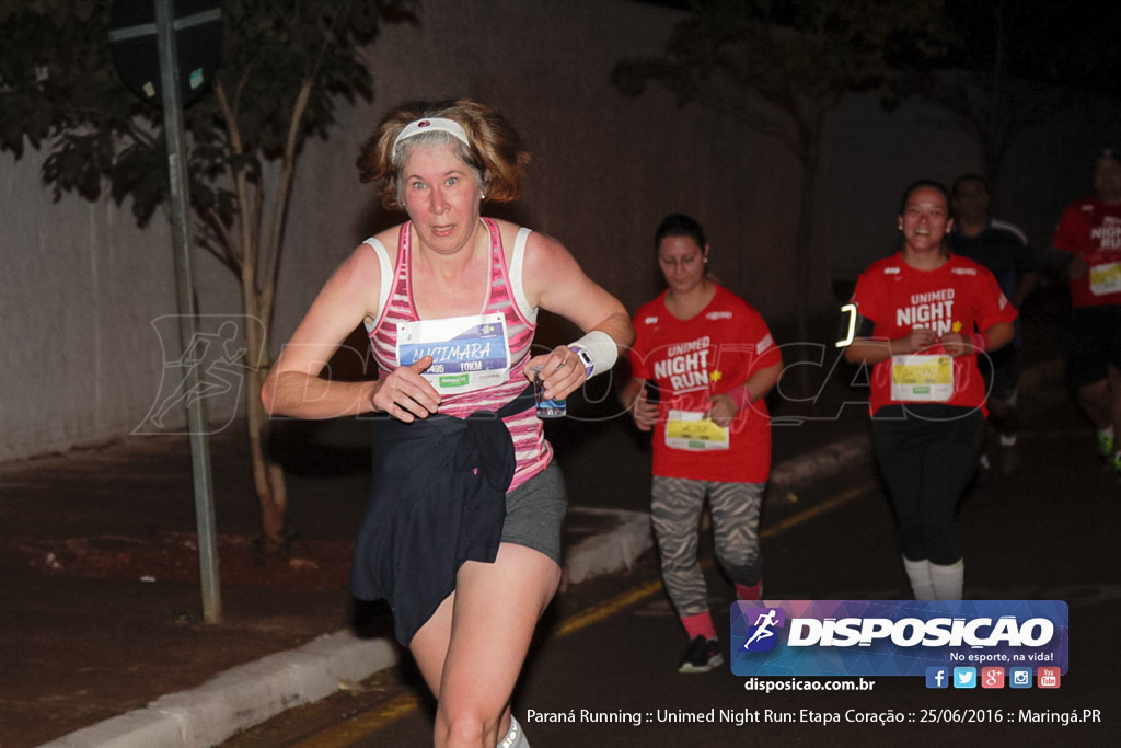 Unimed Night Run: Etapa Coração :: Paraná Running 2016