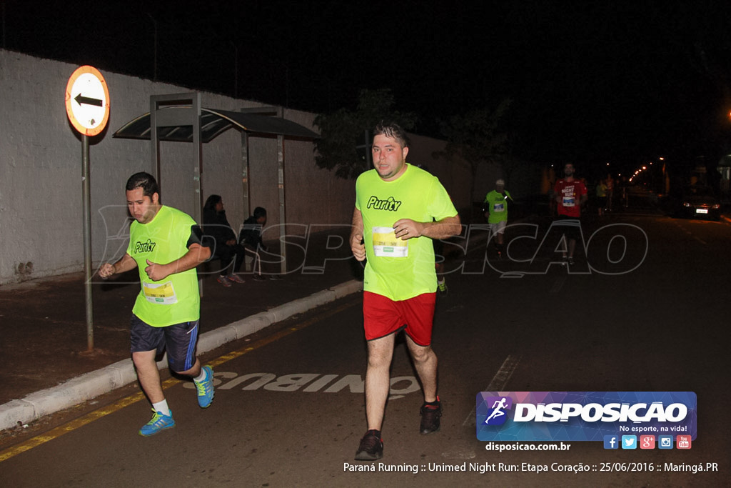 Unimed Night Run: Etapa Coração :: Paraná Running 2016