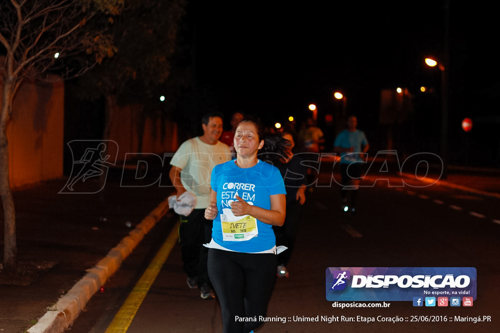 Unimed Night Run: Etapa Coração :: Paraná Running 2016