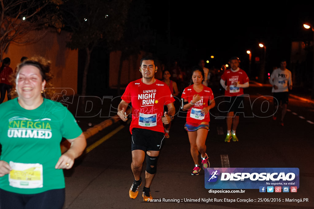 Unimed Night Run: Etapa Coração :: Paraná Running 2016