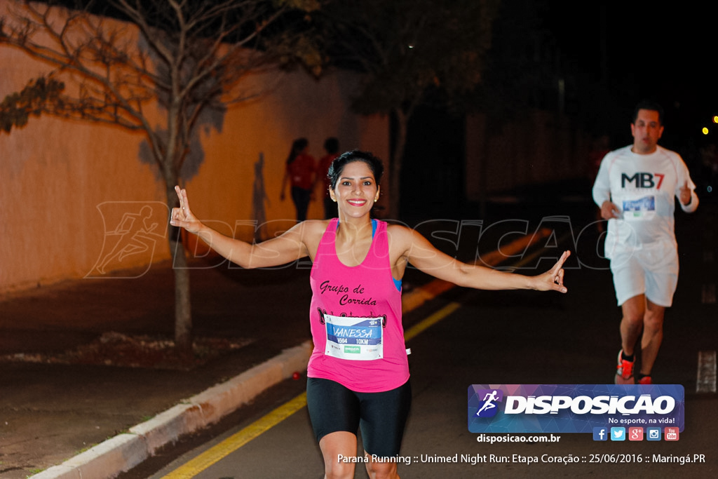 Unimed Night Run: Etapa Coração :: Paraná Running 2016